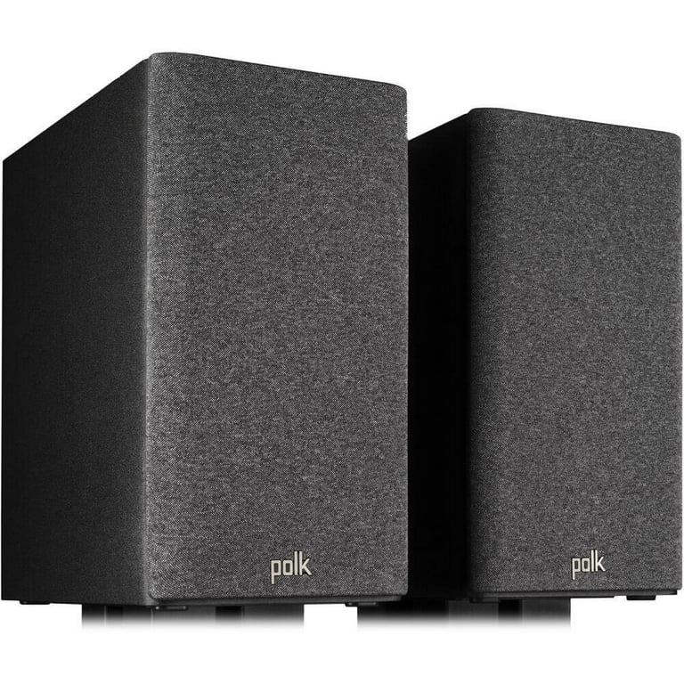 Polk Audio R200BK Reserve R200 Large Bookshelf Speakers Black Pair