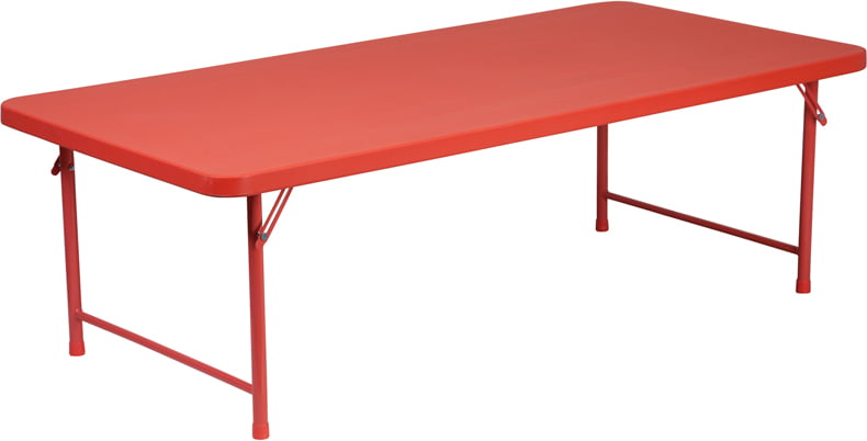 30''W x 60''L x 19''H Kid's Plastic Folding Table 