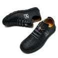thumbnail image 6 of Flyland Men's Casual Dress Shoes Handmade Leather Fashion Sneakers Lightweight Male Flats, 6 of 7