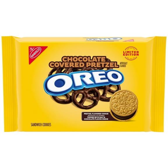 OREO Chocolate Covered Pretzel Sandwich Cookies, Limited Edition, 10.68 oz