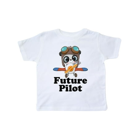 

Inktastic Boys Future Pilot Panda Gift Toddler Boy Girl T-Shirt