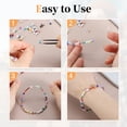 thumbnail image 4 of Uxcell 3000pcs Glass Seed Beads, 1.5-4.5mm Small Embroidery Bugle Beads Assorted Tube Bead Loose Kit for Jewelry Making DIY Craft Beading Bracelets Necklace Earring (Purple), 4 of 7