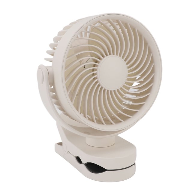 Mini Clip En El Ventilador, Ventilador Personal Portátil De Rotación De 360 con 4 Velocidades, Ventilador De Enfriamiento De Escritorio Recargable USB, Ventilador De