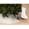 thumbnail image 2 of Noël Blanc Faux Fur Design White Holiday Christmas Tree Skirt, One Piece, 2 of 2