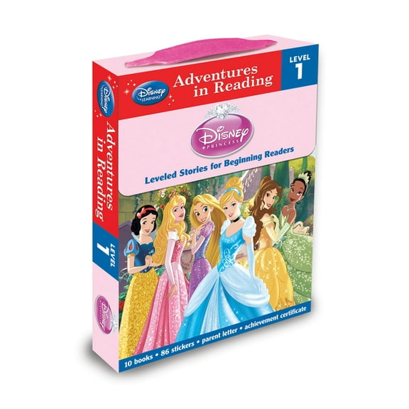 Disney Princess (Disney Press Unnumbered): Disney Princess: Reading Adventures Disney Princess Level 1 Boxed Set [With 86 Stickers and Parent Letter, and Achievement Certificate] (Box Stk)(Paperback)