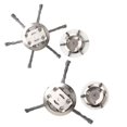 thumbnail image 3 of POINTERTECK 6 Inch Wire Wheel Head Mower Head Universal Weeding Brush Mount Straight Shaft Mower Moss Removal Tool, 3 of 6