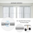 thumbnail image 4 of Barras de cortina para ventanas 28 a 112 pulgadas juego de barras de cortina de empalme 1 pulgada diámetro barras de acero inoxidable con soportes, 4 of 7