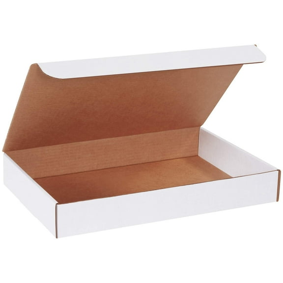 BOX USA BML17112 Literature Mailers, 17" x 11" x 2 1/2", White Pack of 25