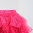 thumbnail image 5 of ZHOUCHANKIDS Girls Carnival Dance Performance Tutu Skirt Layered Flared Ballet Recital Party Twirling Outfit With Satin Waistband For Kids Children Dress Up Play Hot Pink 10-11 Years, 5 of 5