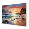 thumbnail image 2 of Designart "Beach Sunset Serenity I" Nautical & Beach Metal Wall Decor, 2 of 5