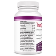 علامات التبويب TranQuil للكلاب - تحتوي على البابونج و L-Tryptophan و Melatonin - تخفف الإجهاد والتوتر - سهولة السفر والتوتر - 60 قرصًا 60 قرصًا