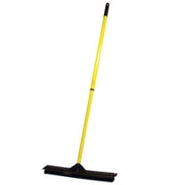 XL 18 in. Sweepa 400i Rubber Broom - For Outdoor, Industrial, and Kennels - Set With Pole