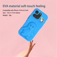 thumbnail image 4 of For IPhone 15 Pro Max Case Cartoon Penguin Baby Stand EVA Environmental Protection Anti Fall Phone Protective Cover,Blue,For iPhone 15 Pro Max, 4 of 8