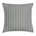 thumbnail image 1 of Black and White Throw Pillow Cushion Cover, Monochrome Squares and Triangles Pattern with Geometric Lines Pattern, Decorative Square Accent Pillow Case, 20 X 20 Inches, Black and White, by Ambesonne, 1 of 2