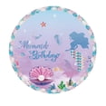 thumbnail image 4 of Vajilla de fiesta de sirena, vasos de papel, platos, mantel para bajo el mar, decoraciones para fiesta de cumpleaños, 4 of 4