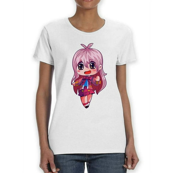 Pink Hair Girl T-Shirt Women -SPIdeals Designs, Female Small