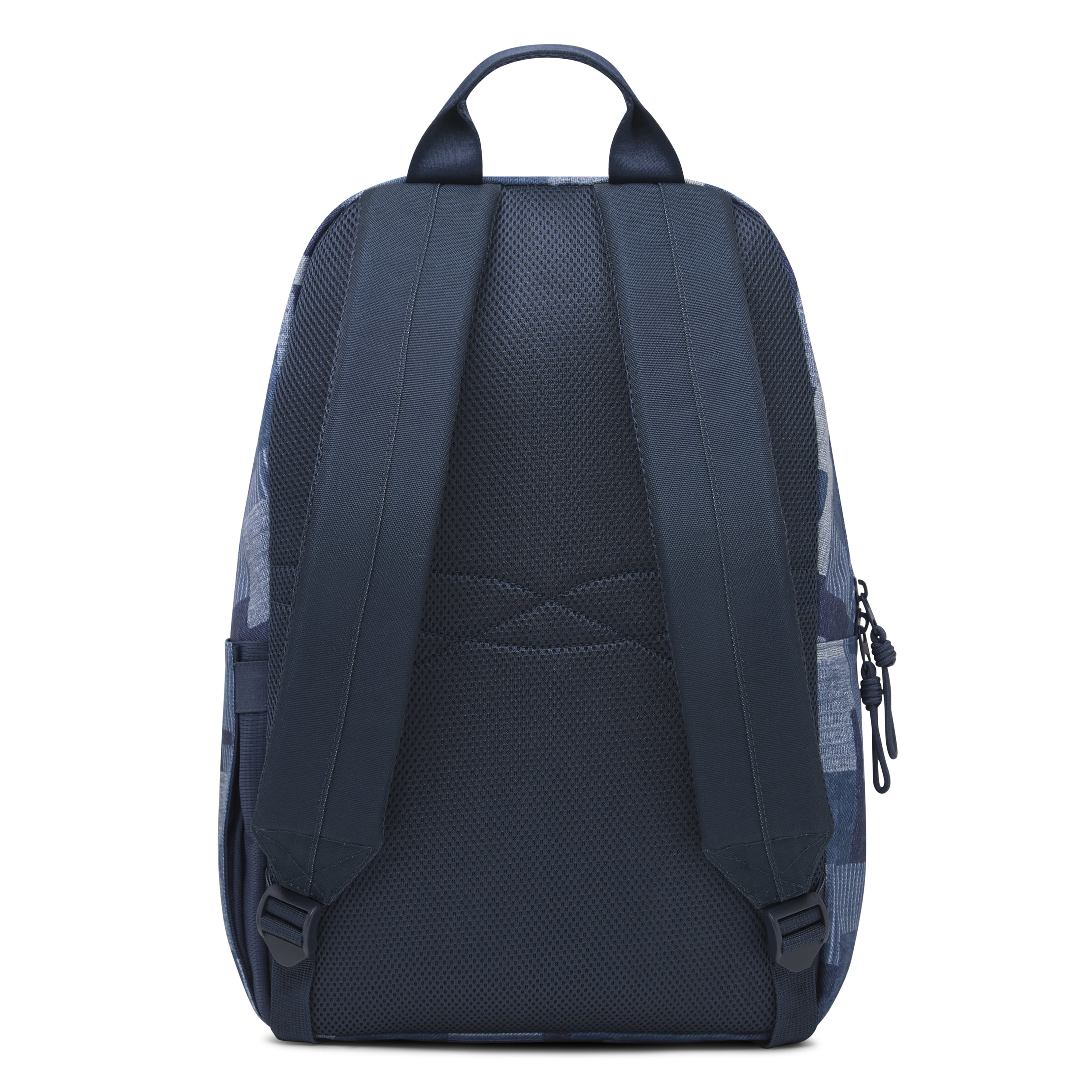 Levi Strauss Signature Unisex 17" Two Pocket Backpack, Denim Patchwork