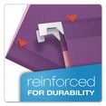 thumbnail image 2 of Colored Reinforced Hanging Folders, Legal Size, 1/5-Cut Tabs, Violet, 25/Box | Bundle of 10 Boxes, 2 of 7