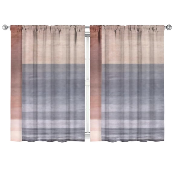 Gray Abstract Oil Painting Curtains-blackout Curtains Bedroom Decor Living Room Darkening Grommet Window Drapes 2 Panels Set 41"x63"