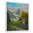 thumbnail image 3 of Designart 'The Path Leading To A House Along Wayside Shrine' Farmhouse Framed Canvas Wall Art Print, 3 of 5