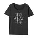 thumbnail image 3 of Camiseta para mujer, camiseta de verano suave y moderna con cuello redondo para ir de compras y mochilero XL, 3 of 7