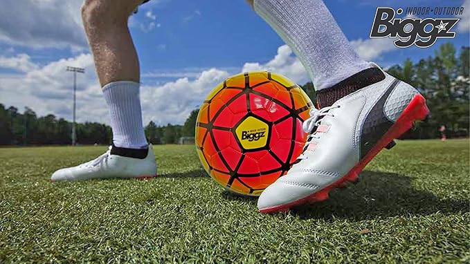 Biggz Soccer Ball Starter kit - Training Coaching Set w/mesh Bag & 50pk Cones