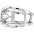 thumbnail image 3 of Sterling Silver Rhodium-Plated Fancy Cz Ringsize 7 (Width 13.4) - Jbsp, 3 of 5