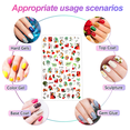 thumbnail image 4 of Pegatinas adhesivas para uñas con tiras, pegatinas autoadhesivas para uñas variadas, 8 piezas, pegatinas delicadas para decoración de uñas, 4 of 5