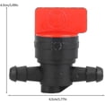 thumbnail image 3 of 1/4" Shut Off Valve Fuel Gas Tank Cut Off S Garden Lawn Mower Accessory2pc-red, 3 of 4