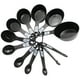 thumbnail image 2 of Juego de 12 tazas y cucharas medidoras, utensilios de cocina, regalo universal y fácil de usar. Negro, 2 of 9