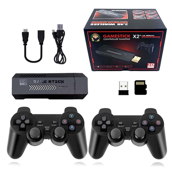 X2 Plus Retro Games Console - Double Wireless Controller, 40000  Games