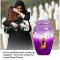 thumbnail image 3 of Purple Urn for Ashes Adult Male, Burial Urn, Large Cremation Funeral Urns for Human Ashes Adult Female, Decorative Urns for Human Ashes(Size - 10inch), 3 of 4
