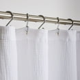 thumbnail image 2 of Better Homes & Gardens Gauze Shower Curtain, 100% BCI Cotton, 72 W x 72 L , White, 1 Piece, Adult, 2 of 6