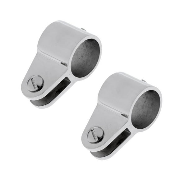 2pcs Heavy Dudy 316 Stainless Steel Bimini Top Hinged Jaw Slide , Marine Boat Yacht Fitting for 7/8 Inch Tube ,