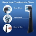 thumbnail image 3 of Fundas para cepillos de dientes DeBizz para cabezales de repuesto Oral B iO (paquete de 6), 3 of 7