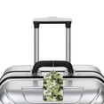 thumbnail image 3 of Rocae Hawaii Palms for Leather Luggage Baggage Tags ID Label Privacy Cover ID Label with Stainless Steel Loop and Address Card, 3 of 5