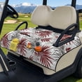 thumbnail image 3 of Whosucclay Red Leaf Pattern Cart Seat Cushion Covers, 4 Convenient Pockets Golf Cart Accessories for Club Car 2-Person Seats Golf Carts, Easy to Carry 51.18 x 30.3 inches, 3 of 9