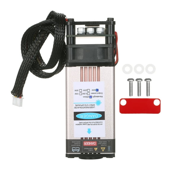 Yeacher 40W Module Head 450nm Engraving Module Replacement for Engraving Machine CNC Machine Wood Marking Cutting Tool