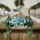 thumbnail image 3 of Guirnalda de flores, pieza de guirnalda, , flor para boda, hogar, puerta delantera, jardín Azul Zulema botín de arco de boda, 3 of 8