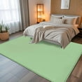 thumbnail image 5 of Light Green 8x10 Area Rugs, Farmhouse Solid Green Color Modern Art Non-Skid Rubber Backing Large Rectangle Rugs - Living Room Bedroom Home Office, Indoor Floor Mat Carpets Washable Rug, 5 of 9