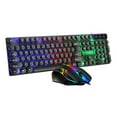 thumbnail image 3 of And USB Typewriter Keyboard and Mouse Combo Backlit 1600DPI Retro Punk Round Keycaps Wired Computer Keyboard Mouse for Gaming Work, 3 of 7