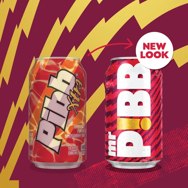 Mr. Pibb, Cherry Soda, 12 fl oz, 12 Pack with Bold Flavor