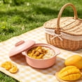 thumbnail image 4 of Iuhan Microwave Safe Soup Bowl With Lid And Spoon, Double Handle Bowl For Kitchen Dining, Wheat Straw Bowl For Home Daily Use, 4 of 6