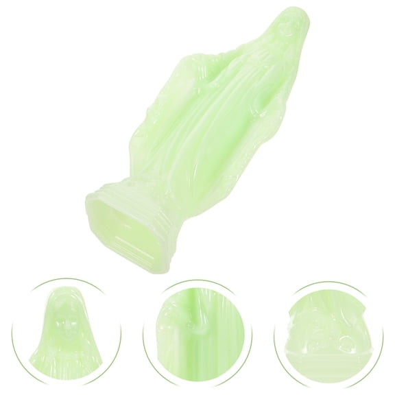 Raindrops mother day virgin statue glow Luminous Mother Statue Plastic for Religious Believers 1Set