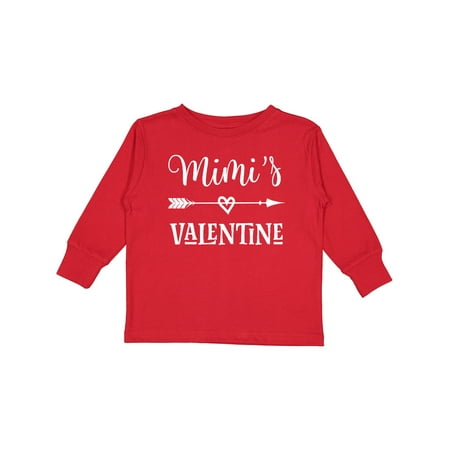 

Inktastic Mimi Valentine Day Grandchild Boys or Girls Long Sleeve Toddler T-Shirt
