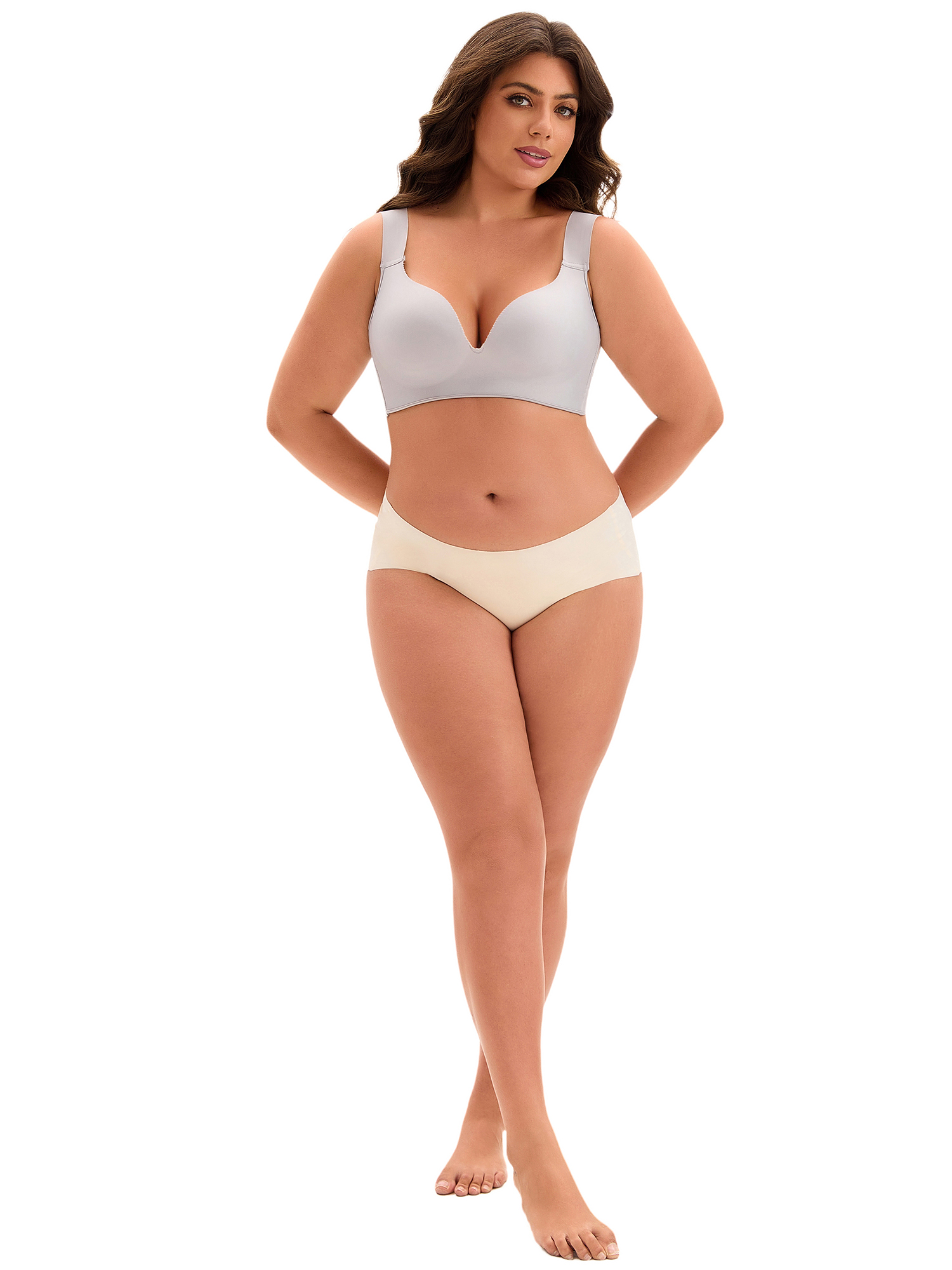 Unique Bargains Full Coverage Push Up Support Bra C 38 Grey