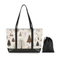 thumbnail image 7 of FORMRS Canvas Laptop Tote Bag for Women with 15.6" Computer Compartments Shoulder Handbag, Winter Forest, 7 of 7