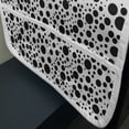 thumbnail image 3 of Black and White Microwave Oven Cover, Big and Small Dots Black Color Spots Graphic Simplistic Bubbles Pattern, Water Resistant Organizer with Pockets for Kitchen, 36" x 12", Black White, by Ambesonne, 3 of 4