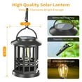 thumbnail image 4 of Matoen Solar Lantern Outdoor Garden Hanging Lantern Waterproof LED Flickering Flameless Candle Mission Lights for Table,Outdoor，Mothers Day Gifts Mom Wife, 4 of 9