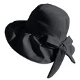 thumbnail image 4 of Lispipm Summer Beach Sun Hats for Women Wide Brim Ruffle Bow Hiking Caps 2026 Outdoor Vacation Hat for Ladies Hot Day Black, 4 of 5